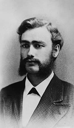 A black-and-white photo of a young W.E. Upjohn.