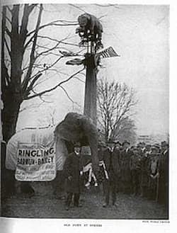 A photograph from the 1922 press event