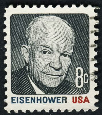 postage stamp of President Eisenhower