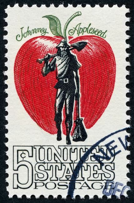Johnny Appleseed postage stamp