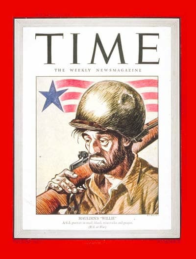 Bill Mauldin WWII Cartoonist Won 2 Pulitzer Prizes America