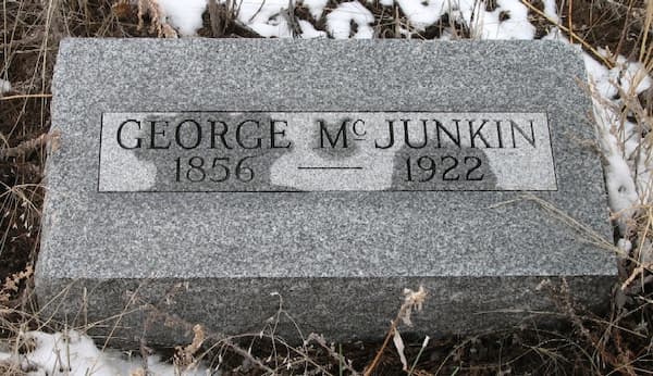 George McJunkin's tombstone.