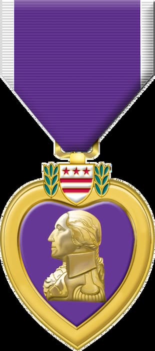 Those nurses injured in battle received the Purple Heart.