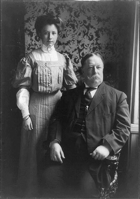Taft and his daughter