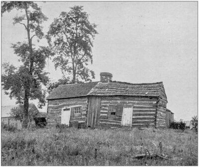 A black and white photo of the home in Illinois.  istockphoto