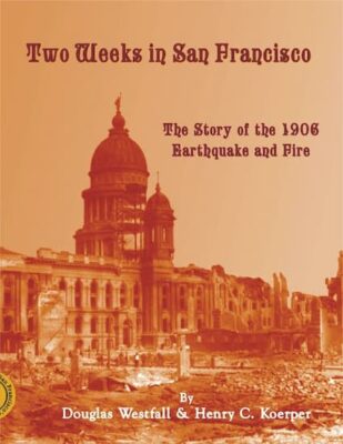 This is the cover of the book about the San Francisco earthquake and fire that wiped out much of the city in 1906. 