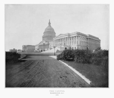 Vintage Photograph of the Capitol