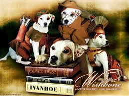 Wishbone and books