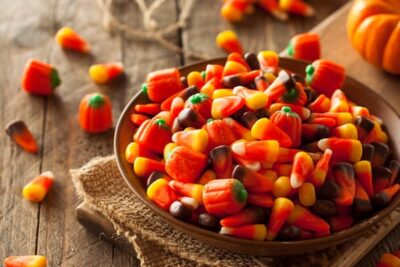 basket of Halloween candy