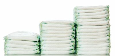 Stock photograph of diapers