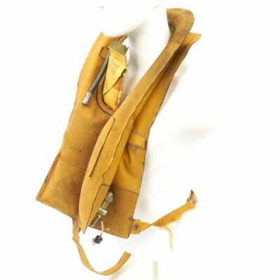 color photo of an old Mae West life preserver