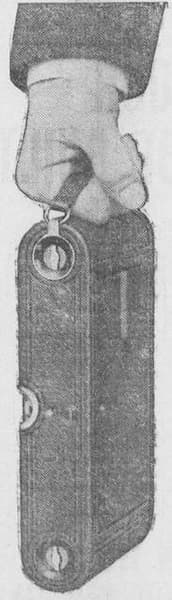This is idenitified as a Brownie camera, but from the ad it seems more like a folded Kodak camera. Brownie's were more boxlike.