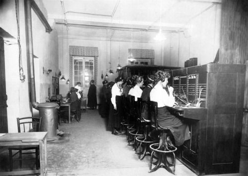 Operators at the switchboard