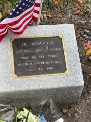 The plaque that was refinished and rededicated in Central Park. 