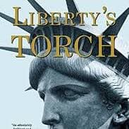 The book cover of Liberty's Torch showing the head and crown of the statue.