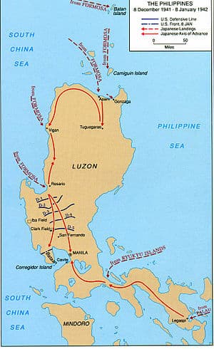 This is a simple map that shows how Manila relates to the rest of the Philippine Island of Luzon.