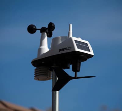 a photograph of a more modern style of wind sensor.